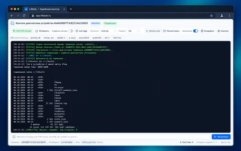 Консоль удалённой диагностики L4Desk